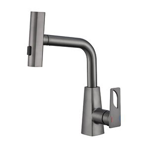 Basin Faucet Pull Out <b>Spray</b> Single Handle Deck <b>Mounted</b> Ceramic Valve Core 2gpm YQ70085TP - Product Image 3