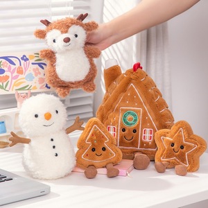 Jellycats Jc Llavero de Peluche Navideño: Casa de Galleta, Hombre de Galleta, Árbol de Galleta, Bordado, Peluche Súper Suave, Regalo - Product Image 4