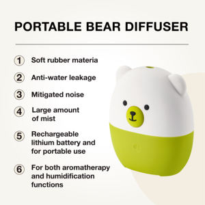 Diffuseur électrique de diffuseur de parfum d'ours de dessin animé mignon ultrasonique silencieux Offre Spéciale pour la chambre à coucher - Product Image 2