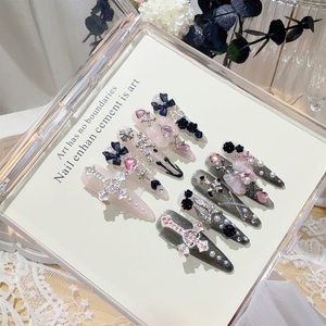 Faux ongles amovibles en acrylique de haute qualité, faits à <span class=keywords><strong>la</strong></span> main, style Anime Kawaii Gyaru Shibuya, vente en gros - Product Image 3