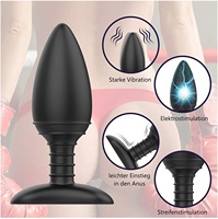 Bestseller 10-stufiger Ferngesteuerter Elektrischer Vibrations-Analplug Tragbarer Prostata-Massager für Frauen und Männer Sexspielzeug