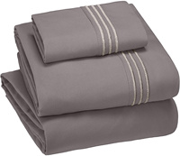 Ensemble de literie d'hôtel 100% bambou personnalisé 6 pièces caractère/drap de coton de Noël soyeux doux plat drap-housse emballage