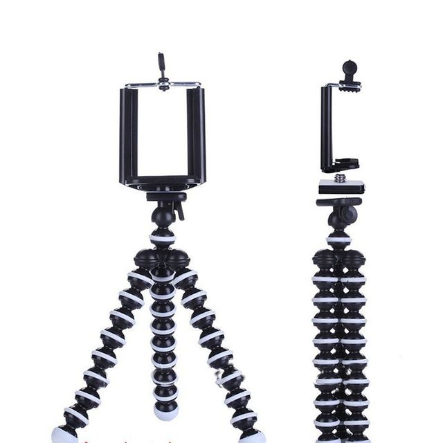 Octopus Flexible Tripod Stand for Smartphone Dslr and Camera Foldable Desktop Tripod M Size with Mobile Phone Holder