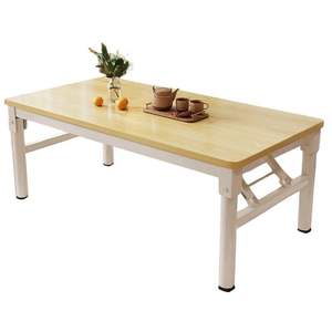 Wood Coffee Table With Storage Shelf For Living Room And Small Spaces - Product Image 5