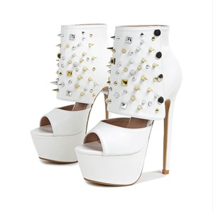 <span class=keywords><strong>Chaussures</strong></span> habillées à talons très hauts pour femmes, style mode, à bout ouvert, talons fins, grandes tailles, pour le travail et les soirées, à prix abordable - Product Image 1