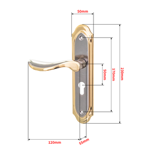 Bán buôn chất lượng ổ khóa cửa căn hộ với chìa khóa bên ngoài kéo xử lý & Chống thấm nước chống trộm tính năng - Product Image 3