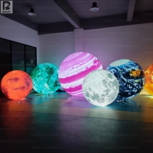 Globe terrestre/martien géant gonflable LED de 1,5 m, ensemble de décoration spatiale éducatif pour musée scientifique/école/centre commercial/événement pop-up/carnaval/fête - Product Image 6