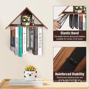 Creative Solid Wood Wall <b>Shelf</b> Polygon Shape Retro Color Durable Book Storage <b>Rack</b> For Living Room Home Decor - Product Image 1