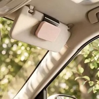 Pierre aromatique en gypse pour pare-soleil de voiture moderne, rechargeable, avec clip métallique et couleurs interchangeables multiples