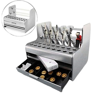 Cassetta degli Attrezzi per Riparazione Occhiali, Organizzatore <span class=keywords><strong>in</strong></span> <span class=keywords><strong>Plastica</strong></span> con Cacciaviti Regolabili e Pinze per <span class=keywords><strong>Porta</strong></span> Utensili da Ottica - Product Image 5