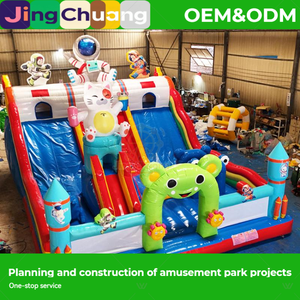 Castillo Inflable para Exportación, Trampolín Grande para Exteriores, Tobogán Inflable, Parque de Diversiones para Niños, Castillo Inflable, Venta Transfronteriza - Product Image 2