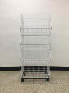 Переносная сетчатая стойка для хранения закусок, демонстрационная стойка, удобная полка - Product Image 4