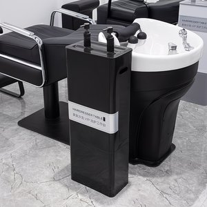 Nouvelle station de lavage de cheveux pour salon de coiffure, meuble professionnel avec bac à shampoing et rangement pour salon de coiffure et institut de beauté - Product Image 2