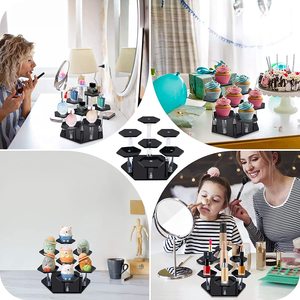 Présentoir en acrylique pour figurines d'<span class=keywords><strong>action</strong></span>, présentoir pour poupées, <span class=keywords><strong>bijoux</strong></span>, parfum, organisateur, support pour cupcakes - Product Image 4