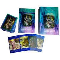Personnalisé Noir et Or Acheter de Haute Qualité Dark Egyptian Oraclefoil 12x7cm Wholesale Rider 2023 Marseille Tarot Cards With Guidebook