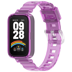 Correa de <span class=keywords><strong>reloj</strong></span> transparente de lujo, funda de pulsera de <span class=keywords><strong>reloj</strong></span> inteligente con correa de TPU suave deportiva transparente para <span class=keywords><strong>Xiaomi</strong></span> <span class=keywords><strong>Mi</strong></span> <span class=keywords><strong>Band</strong></span> 9 Active Cover - Product Image 4