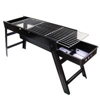 Grille de barbecue portable pliable en métal pour l'extérieur, idéale pour la cuisson de la viande à domicile, vente en gros pour usines
