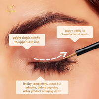 Sérum de croissance des cils naturel, végétalien et biologique, sûr, pour extensions de cils, personnalisable en usine, vente en gros, marque privée