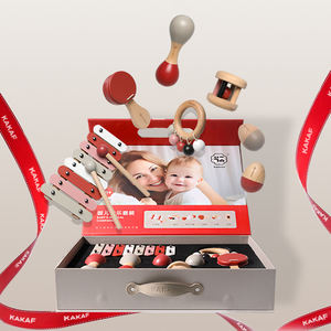 Juego de instrumentos de percusión Orff modernos de fábrica al por mayor, juego de instrumentos musicales de juguete de madera para bebés de 6 uds para niños pequeños - Product Image 2