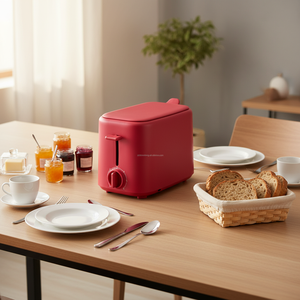 <span class=keywords><strong>Grille</strong></span>-<span class=keywords><strong>pain</strong></span> électrique Ousheng 700W 2 fentes mini avec bouton en bois, design anti-chaleur et fonction de sortie automatique pour la maison ou l'hôtel - Product Image 2