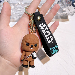 Penjualan laris baru gantungan kunci StarWars Mandalorians sekitar bayi Yodas Stormtroopers gantungan kunci liontin