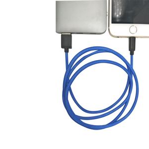 Venta al por mayor tejido de nylon 2.0USB de carga rápida cable de datos - Product Image 2