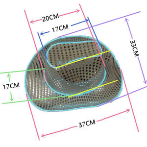 Chapeau de cowboy LED qui brille dans le noir, bord à paillettes, rave, festival de <span class=keywords><strong>musique</strong></span>, boîte de nuit, <span class=keywords><strong>danse</strong></span>, marche, course à pied, sécurité en plein air, plaisir pour adultes et enfants - Product Image 3