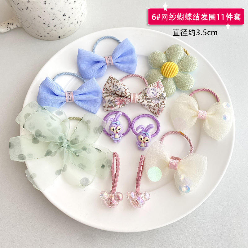 3 green hair ropes 11 - piece set