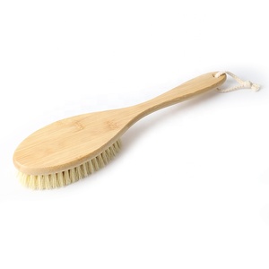 Unique Design Natural Sisal Bristle <strong>Back</strong> <strong>Brush</strong> Long Handle Wooden Dry Body <strong>Brush</strong> - Product Image 4