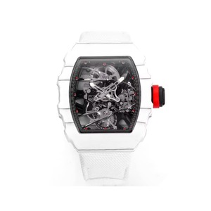 Reloj de Lujo Automático Digital a Prueba de Agua con Caja de Cristal de Zafiro, Correa de Lona de 24 mm de Fibra de Carbono, Reserva de Energía, Ideal para Regalo - Product Image 2