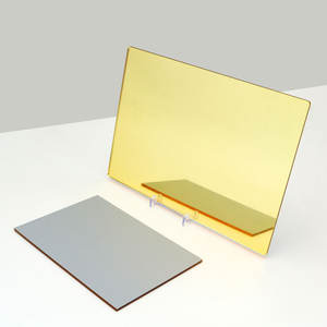 Plaque <span class=keywords><strong>de</strong></span> miroir acrylique unidirectionnel Alands, 3 mm, en MMA, découpée sur mesure par CNC pour découpe laser et décoration - Product Image 3