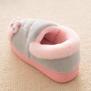 Chaussons d'hiver pour la maison, en fourrure chaude et peluche, antidérapants, pour femmes et hommes, motif chat, pour intérieur - Product Image 4
