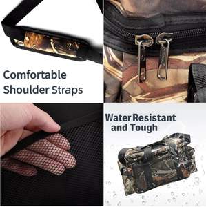 Sac à dos de pêche gratuit avec porte-cannes, sac à dos de pêche imperméable avec bretelles cachées - Product Image 4