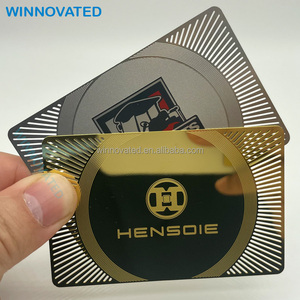 Espejo personalizado de alta calidad Tarjeta de Visita De Oro Metal - Product Image 6