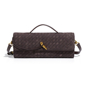 Nouvelle <span class=keywords><strong>Pochette</strong></span> de Soirée 2026 en Velours Suédé Tressé, Style Neutre Haut de Gamme pour Femme, Sac à Bandoulière Unique pour Fêtes - Product Image 5
