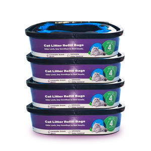 Cartouche de recharge pour bac <span class=keywords><strong>à</strong></span> litière pour chat, compatible avec les boîtes <span class=keywords><strong>à</strong></span> <span class=keywords><strong>d</strong></span>échets, contrôle des odeurs, recharge carrée, sacs poubelles pour <span class=keywords><strong>d</strong></span>échets <span class=keywords><strong>d</strong></span>'animaux - Product Image 1