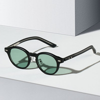 Mode nouvelles lunettes De soleil rondes clair lentille teintée marque Design fête spectacle Vintage lunettes De soleil homme/femmes lunettes Oculos De Sol Tr90