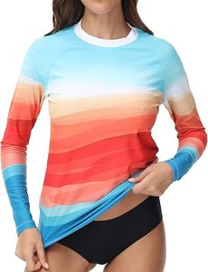 Fait sur mesure Uv protection solaire Rash Guard filles Compression chemises Upf50 femmes Rash Guard à manches longues <span class=keywords><strong>surf</strong></span> <span class=keywords><strong>haut</strong></span> de bain - Product Image 3