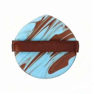 Esponja de Maquillaje Suave en Forma de Lágrima con Diseño Marmoleado y Correa de Cinta para Corrector, Base Líquida y Herramientas de Cosmética - Product Image 2