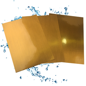 80-120 GSM Vàng Glossy Vinyl <span class=keywords><strong>Sticker</strong></span> A4 Kích thước bản sao ảnh nhiệt thăng hoa Giấy in cho A4 Máy cắt giấy - Product Image 1