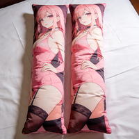 Oreiller corporel anime personnalisé, grand format, doux, soutien latéral et dorsal, coussin de lit lavable, écologique, style japonais