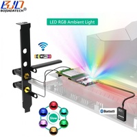 Vente directe usine – Adaptateur sans fil PCIe X1 PCI-E 1X vers NGFF M.2 Key E/A+E avec 2 antennes et LED RGB pour module Wifi BT