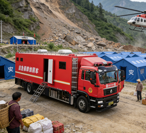 改装重型柴油欧五级卡车10人座新型自动变速箱户外移动厕所定制全尺寸公共厕所 - Product Image 2