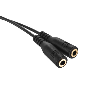 GAZ-CB37 Headset <strong>Adapter</strong> for Headsets With Separate Headphone <strong>Microphone</strong> <strong>Plugs</strong> 3.5mm Splitter Cable - Product Image 4