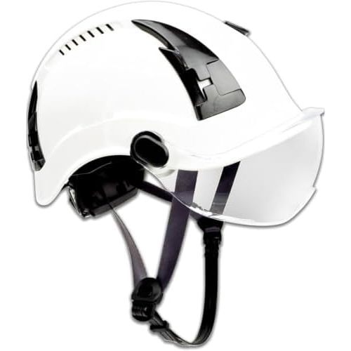 Blanc avec visière transparente