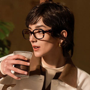 Monturas Ópticas TR90 de Diseño Rectangular Clásico Finewell, Logotipo Personalizado, Gafas de Moda para Hombre y Mujer, Fabricante - Product Image 3