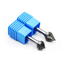 Fraise rotative en carbure de tungstène massif à tige de 1/4 pouce pour mini-perceuse à percussion, compatible OEM, fraises Dremel à tige longue, marque KINGTOOLS