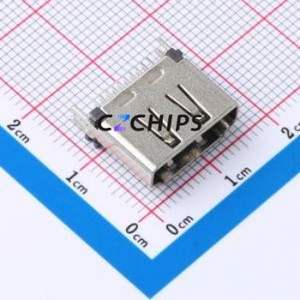 HDMI-GD-126PWB HDMI Connector SMD Connector ( Connector Type: HDMI-A )( Gender: Female )( Total Number of PINs: 19P ) - Product Image 1