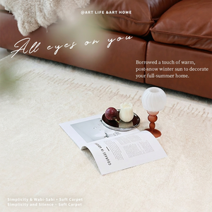 พรมปูพื้นสไตล์ฝรั่งเศส EiffelHome ผ้าโพลีเอสเตอร์เนื้อนุ่มคล้ายผ้าแคชเมียร์  สามารถปรับแต่งได้ ซักล้างได้ ขนปุยขนาดกลาง ด้านหลังกันลื่น เหมาะสำหรับห้องนั่งเล่น - Product Image 5