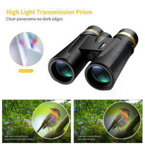 Kf concept binóculo dobrável à prova d' água, telescópio hd 12x42, à prova d' água, para viagem, turismo - Product Image 2